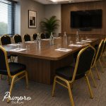 Scaun Conferință Negru / Auriu – PROB030 - imagine 2