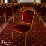 Scaun Conferință PROSY-15 Roșu Burgund Catifea - imagine 3
