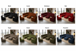 🛋️ PRORubico 200 BR – Canapea modulară 2 locuri cu brațe - imagine 3
