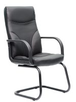 💼 Scaun Vizitator PRORiva S – Spătar Înalt, Cantilever Metalic, Ergonomic