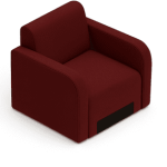 🪑 PRORubico 100 BR – Fotoliu modular 1 loc cu brațe - imagine 9