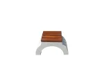 ProS1 (L × l × H): 200 × 35 × 47 cm Scaun din Beton - imagine 2