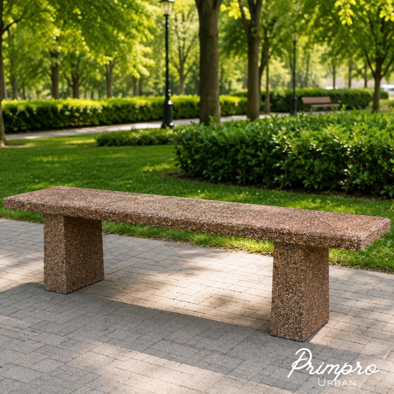 Untitled (800 x 800 px) (8) ProB2 (L × l × H): 200 × 35 × 47 cm Bancă urbană realizată din beton - imagine 1